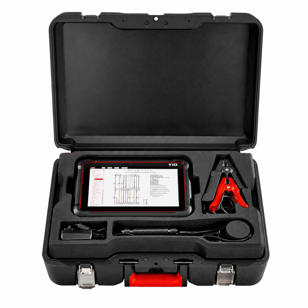 🔥 Factory Sale | T10 Professional Automotive Diagnostic Scanner – OE-Level Full System Scan, Bi-Directional Control, Battery Tester & Borescope Kit