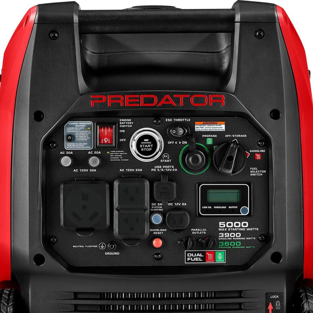 ⚡ 5000W Dual-Fuel Quiet Inverter Generator – Remote Start, Gas & Propane Ready 🔥🏕️