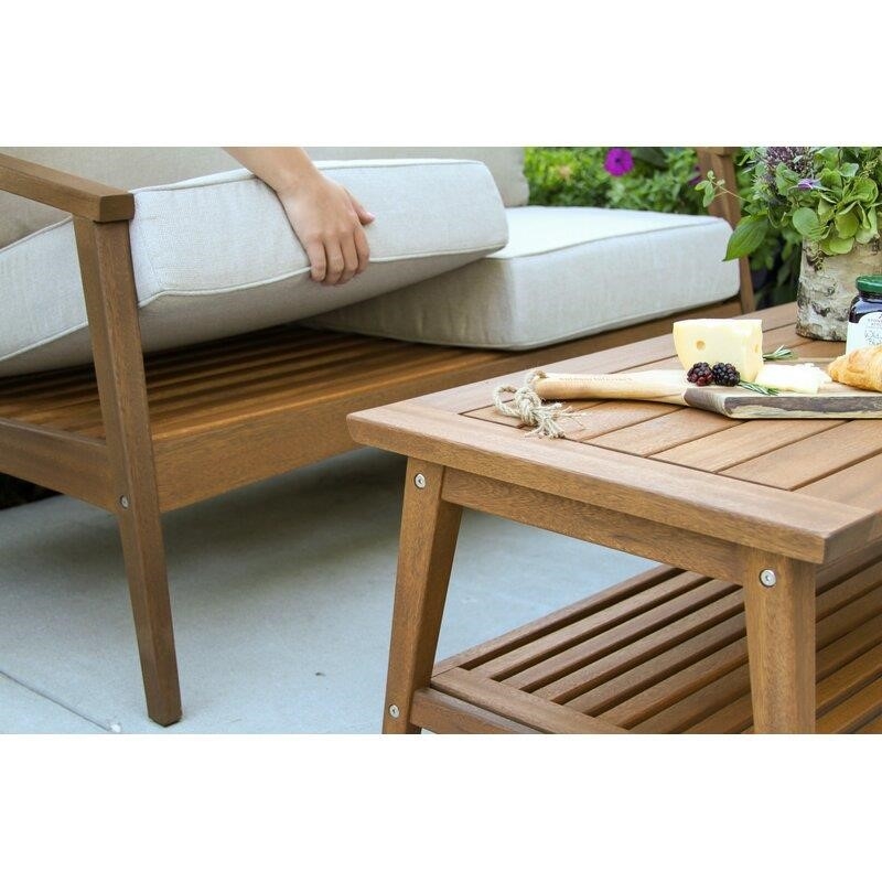 Fred Solid Wood 6 - Person Seating Group with Cushions