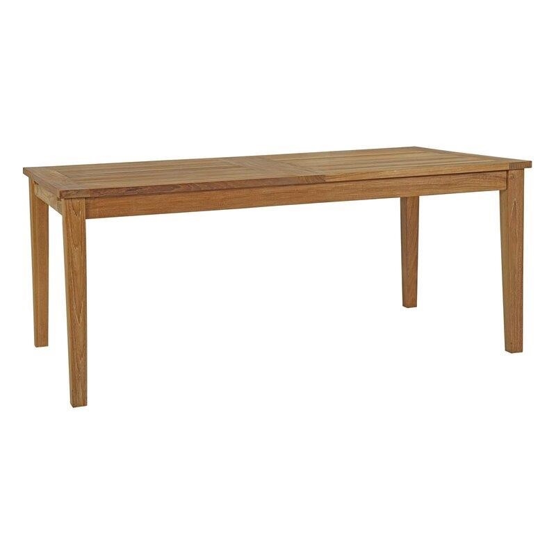 Sidney Rectangular 6 - Person 108.5'' Long Teak Dining Set
