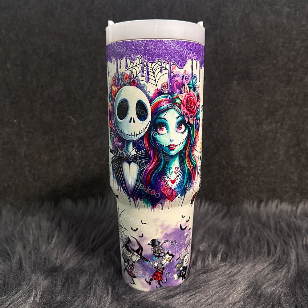 Eunice Sally x Jack Skellington 40oz Tumbler