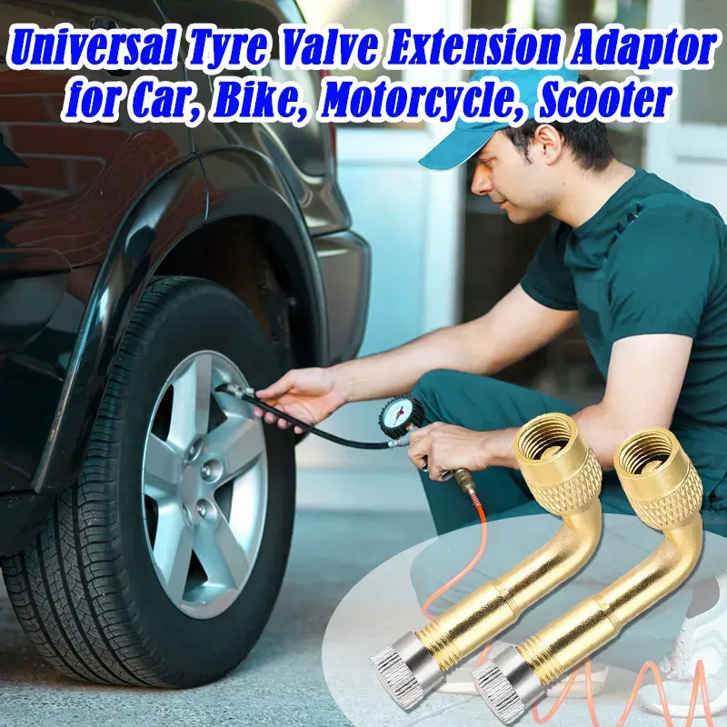 Universal Tyre Valve Extension Adaptor for Car, Bike, Motorcycle, Scooter