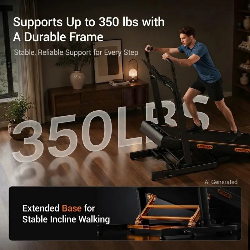 🔥Last Chance Sale🔥Walking Pad Treadmill 30% Incline Foldable