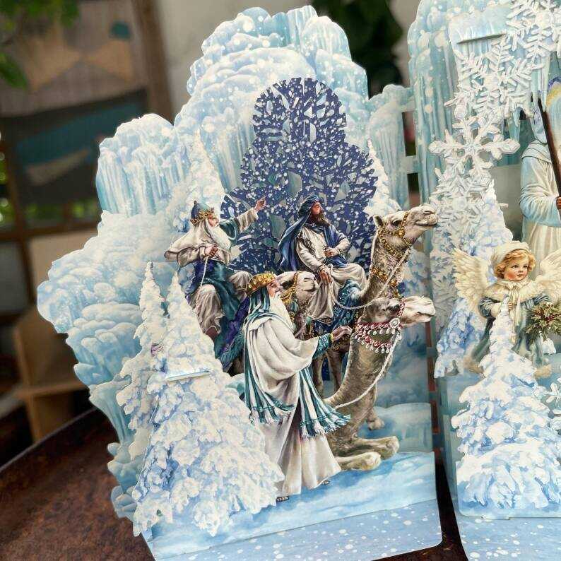 Winter Wonderland Nativity Pop-Up Christmas Card