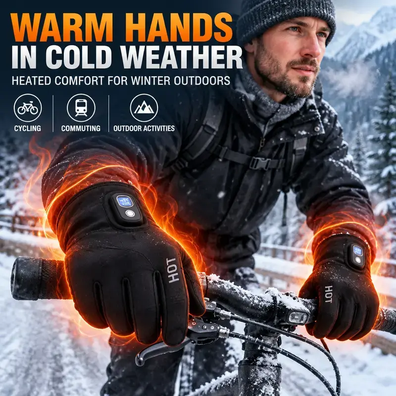 Rechargeable Electric Heated Gloves for Men & Women
