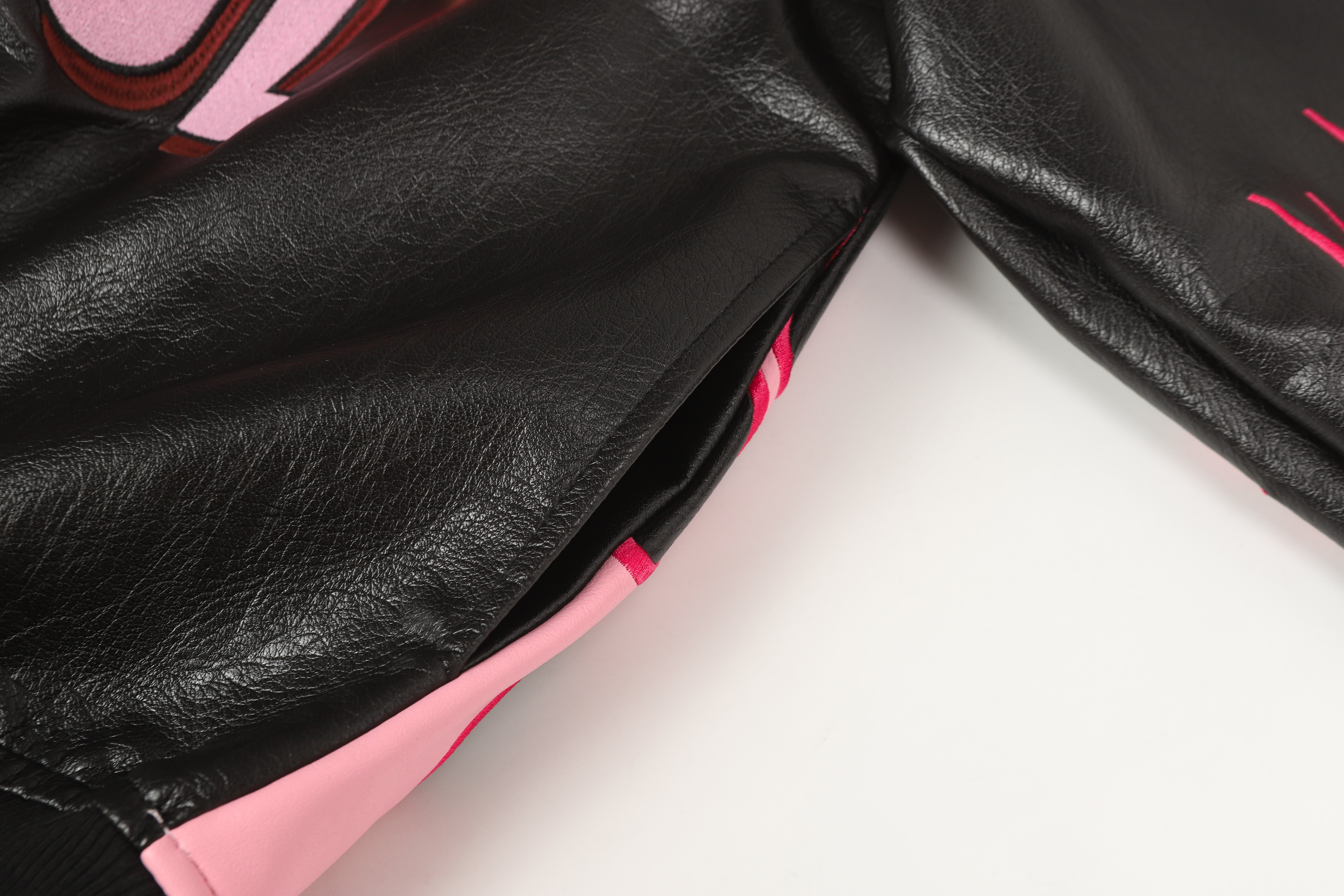 Hellokitty Pink Flame Faux Leather Jacket Oversized Racing Motorcycle Jackets Moto Coats Unisex Trendy Streetwear Jacket