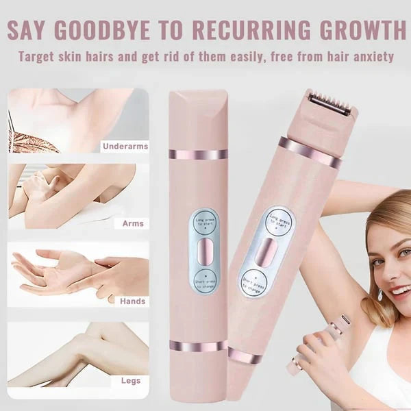 🌸LAST DAY SPECIAL PRICE!!🌸Akunbem🇬🇧 Rechargeable Women’s Trimmer ⚡  Dual Heads • IPX7 Waterproof • Painless Precision for Face, Bikini & Body 💧