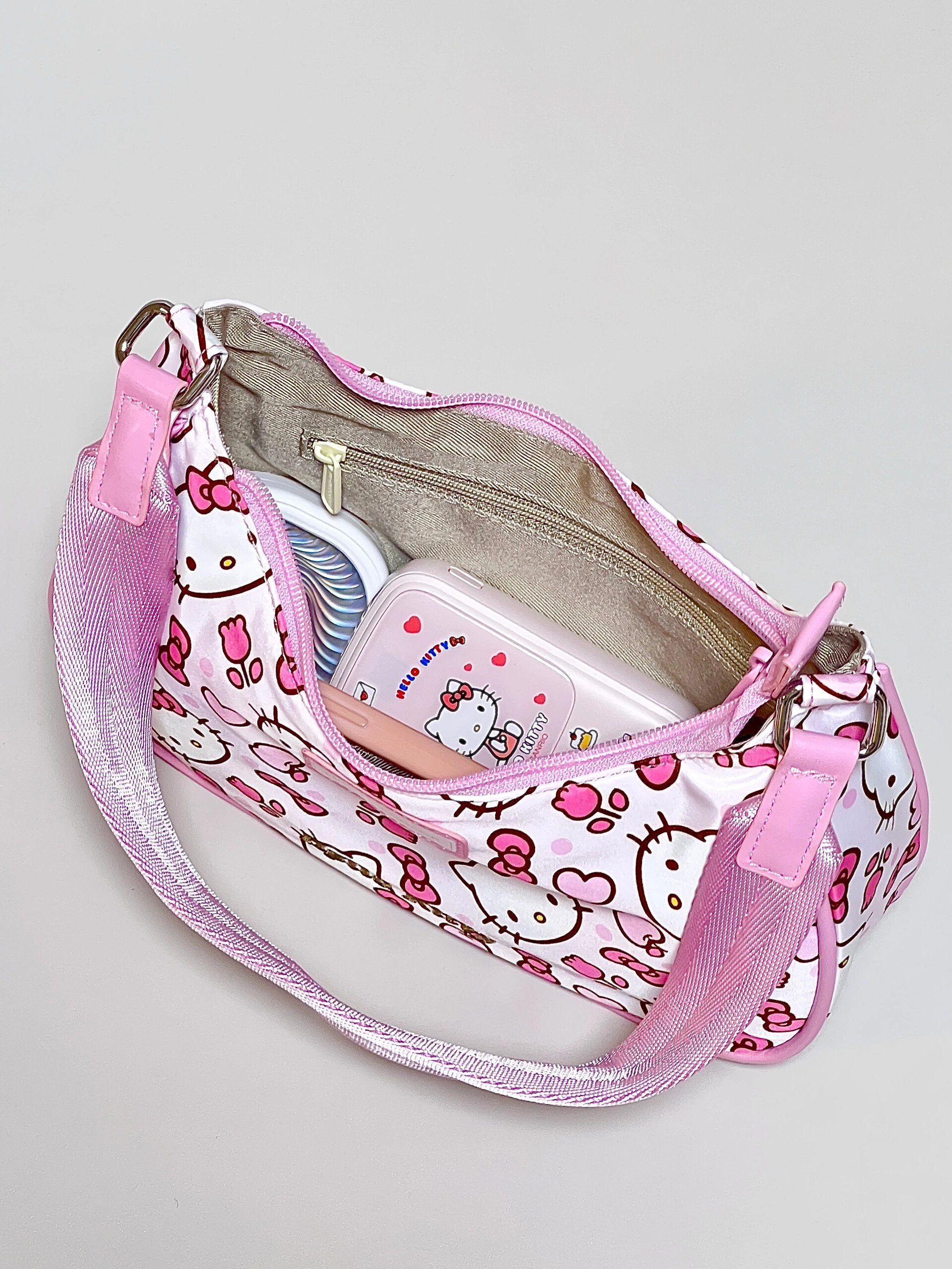 Sanrio Hobo Bag Nylon Shoulder Bags Top Handle Purse（gift box packaging）