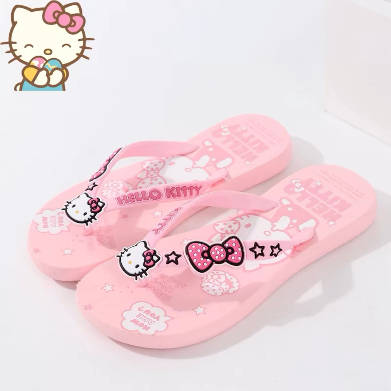 Hellokitty Women Beach Summer Flip Flop Sandals