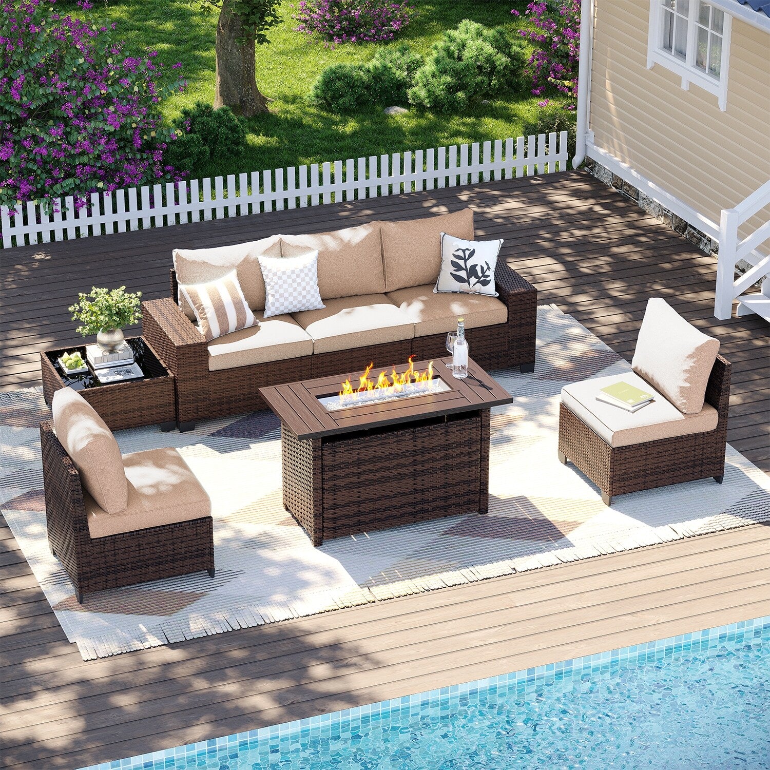 Patio Furniture Set , Outdoor Sectional Sofa Set