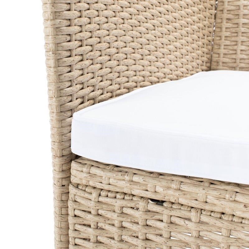 Hailee Rectangular 8 - Person 76.8'' Long Dining Set with Cushions