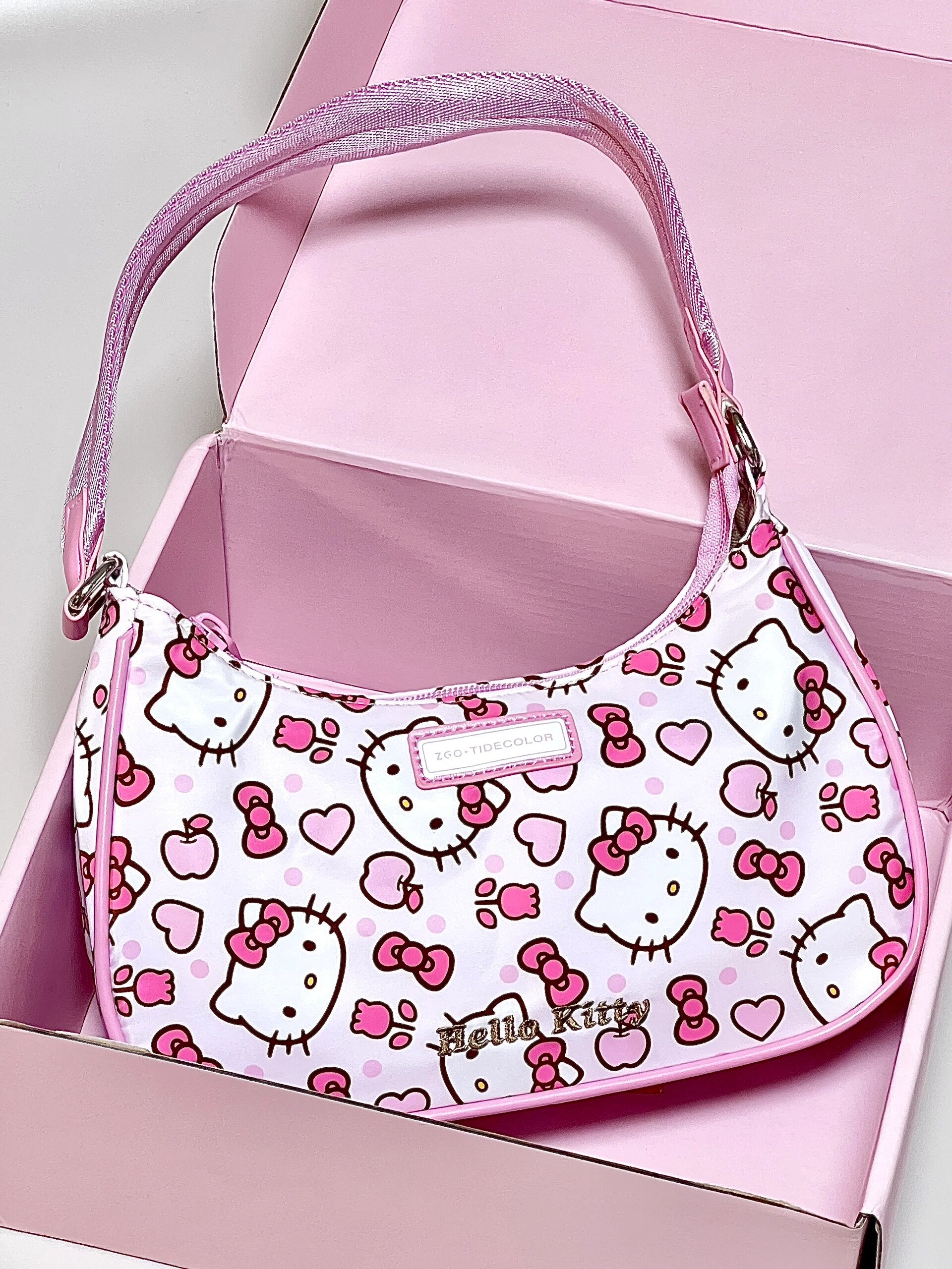 Sanrio Hobo Bag Nylon Shoulder Bags Top Handle Purse（gift box packaging）