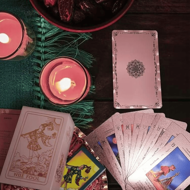 💵💵Rose Gold Tarot Cards with Guide Book