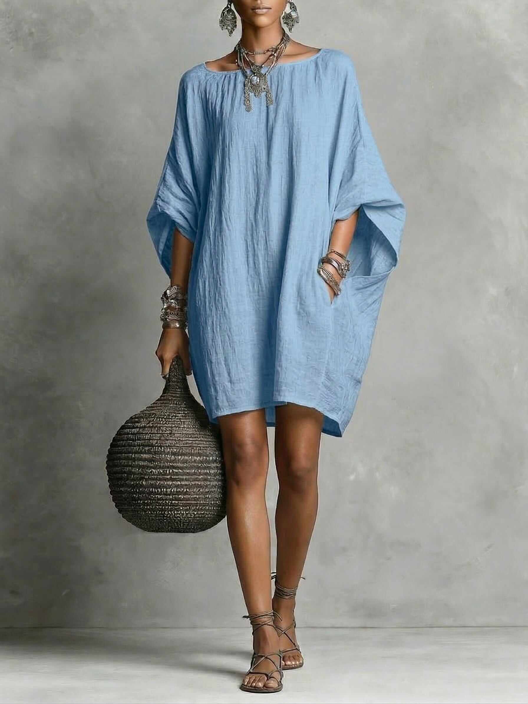 New Arrivals🔥Women's Elegant Casual cotton and linen dress