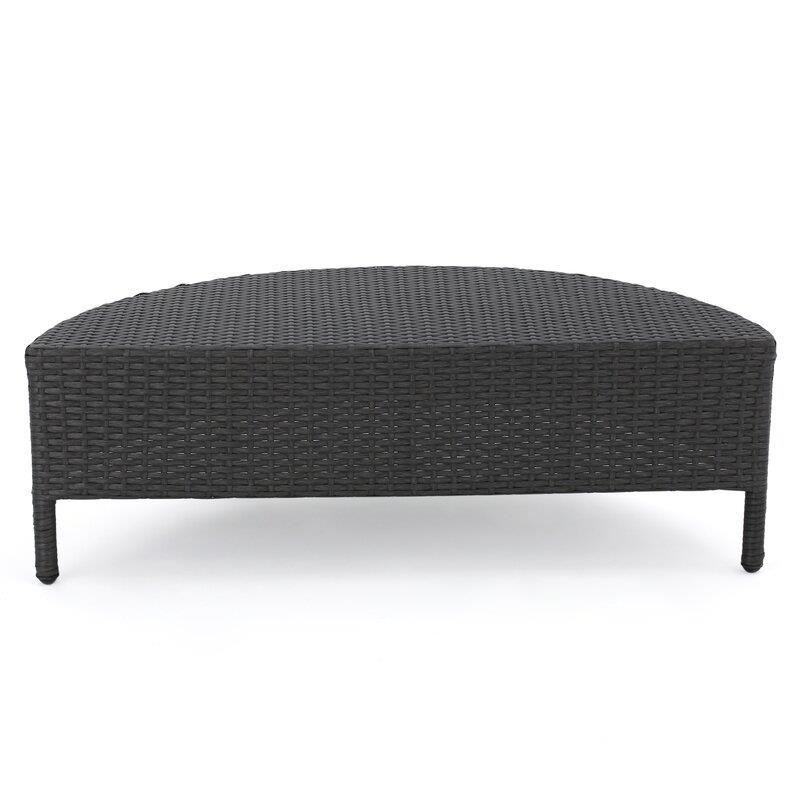 Dowd Wicker/Rattan 4 - Person Seating Group with Cushions