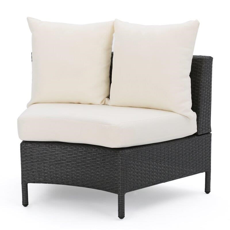 Dowd Wicker/Rattan 4 - Person Seating Group with Cushions