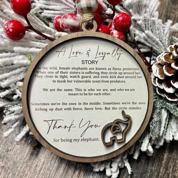Sisterhood Elephant Gift Decoration