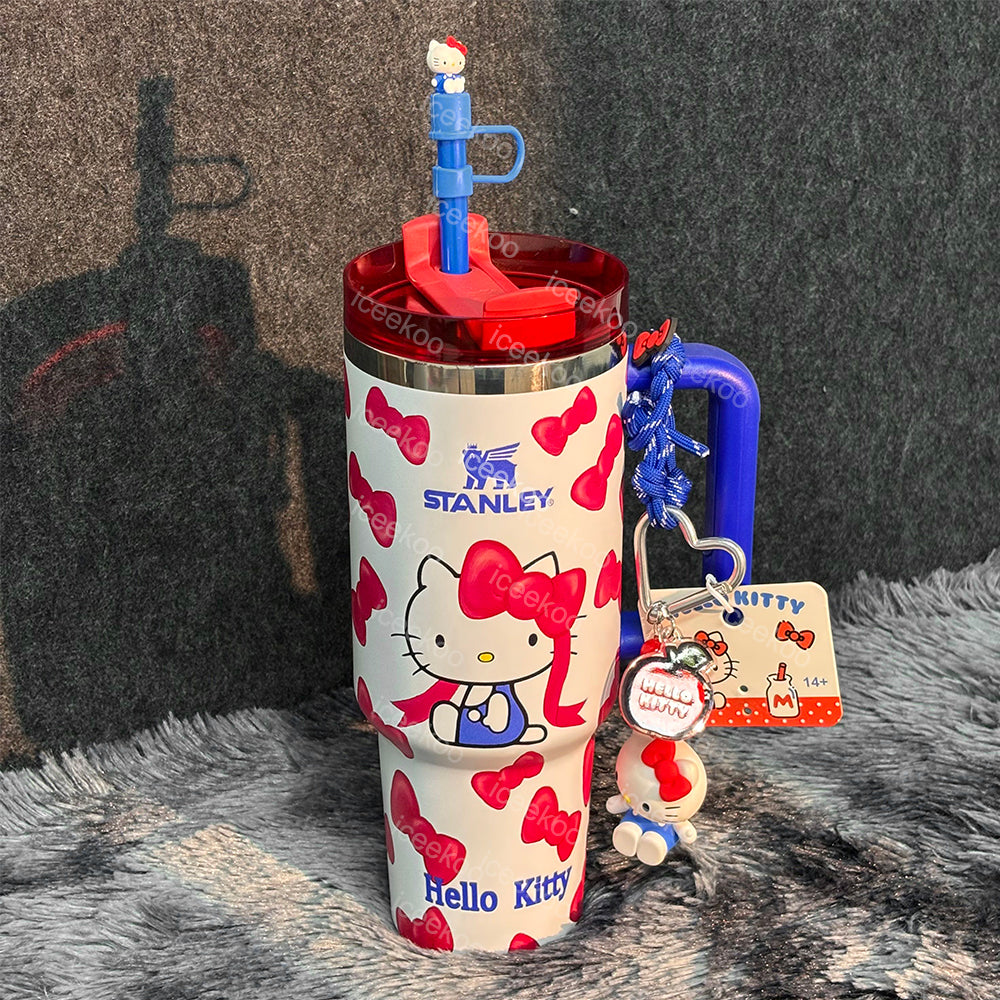 🦋Bow Kitty 40oz Tumbler 💕Includes Accessories💕