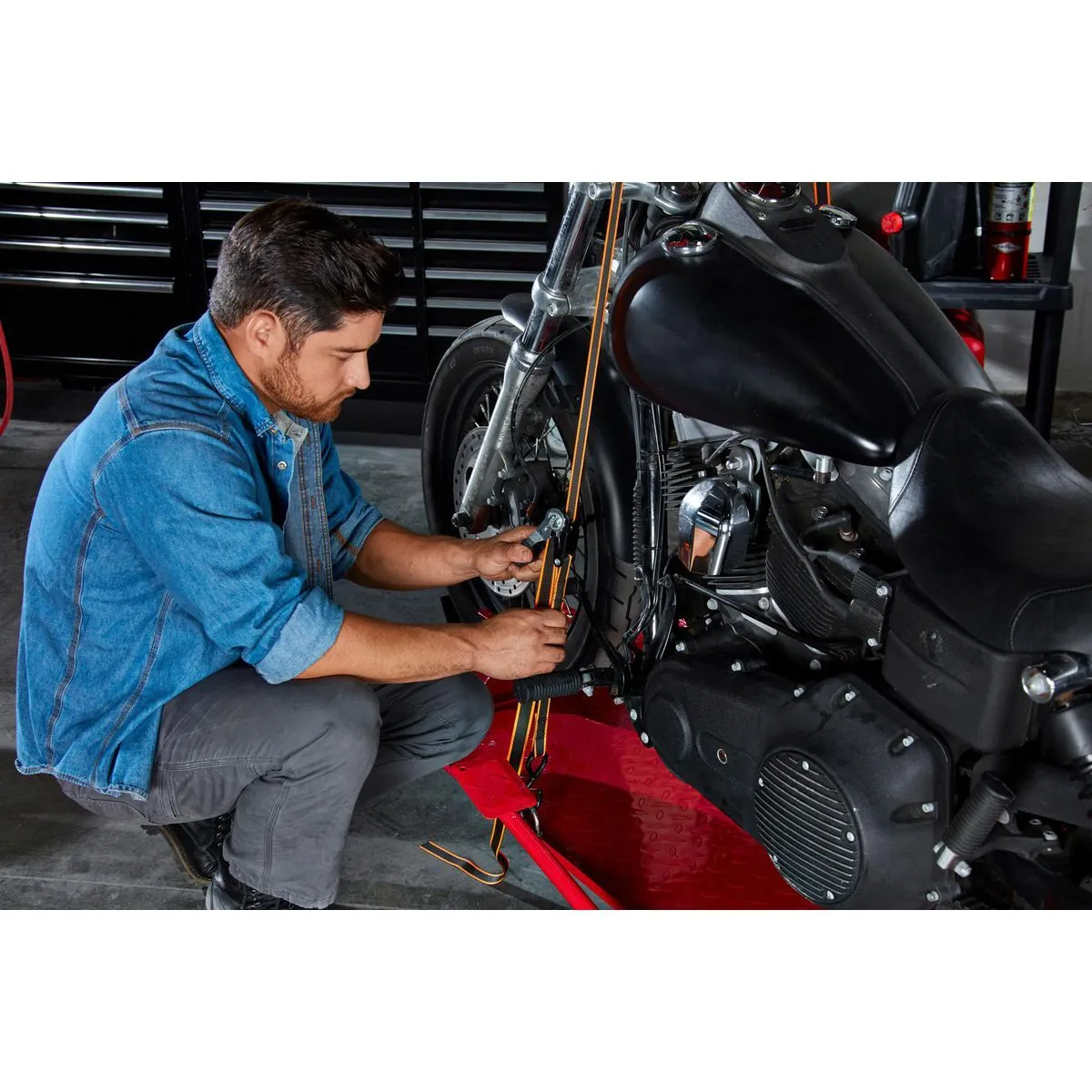 Motorcycle Lift 1000 LB (1/2 Ton) Capacity Lift ATV Lift Bike Stand Jack Table