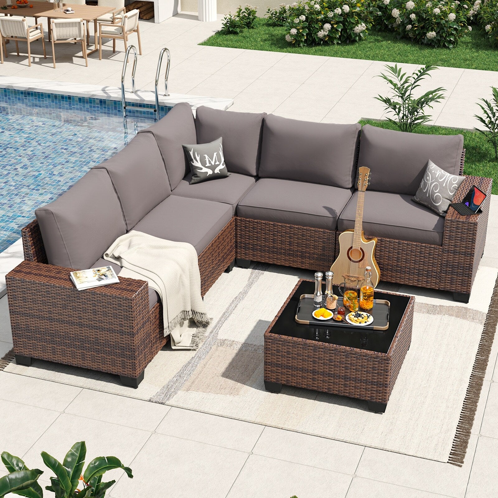 Patio Furniture Set , Outdoor Sectional Sofa Set