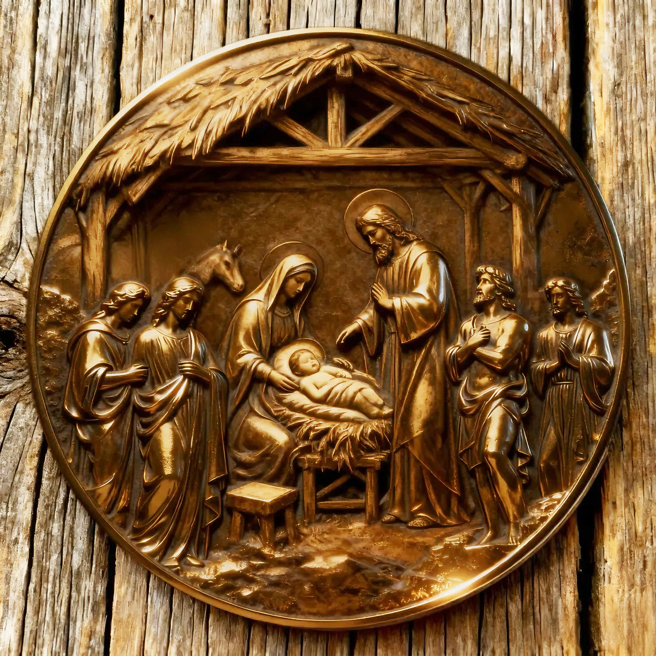 Sacred Bronze Commemorative Coins – “The Crucifixion” & “The Nativity”