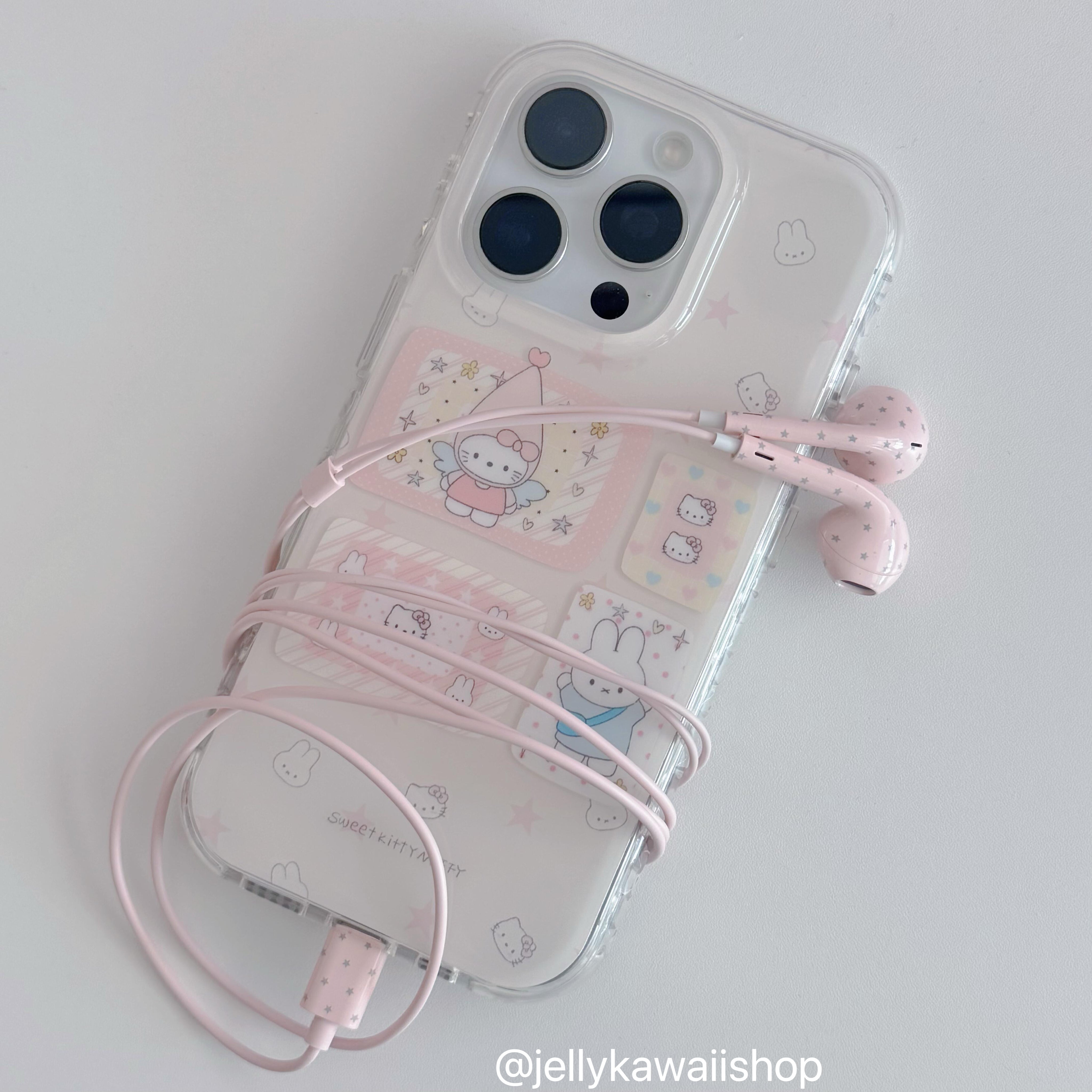 Polka-dot Coloured Wired Earbuds with Microphone in-Ear Headphones