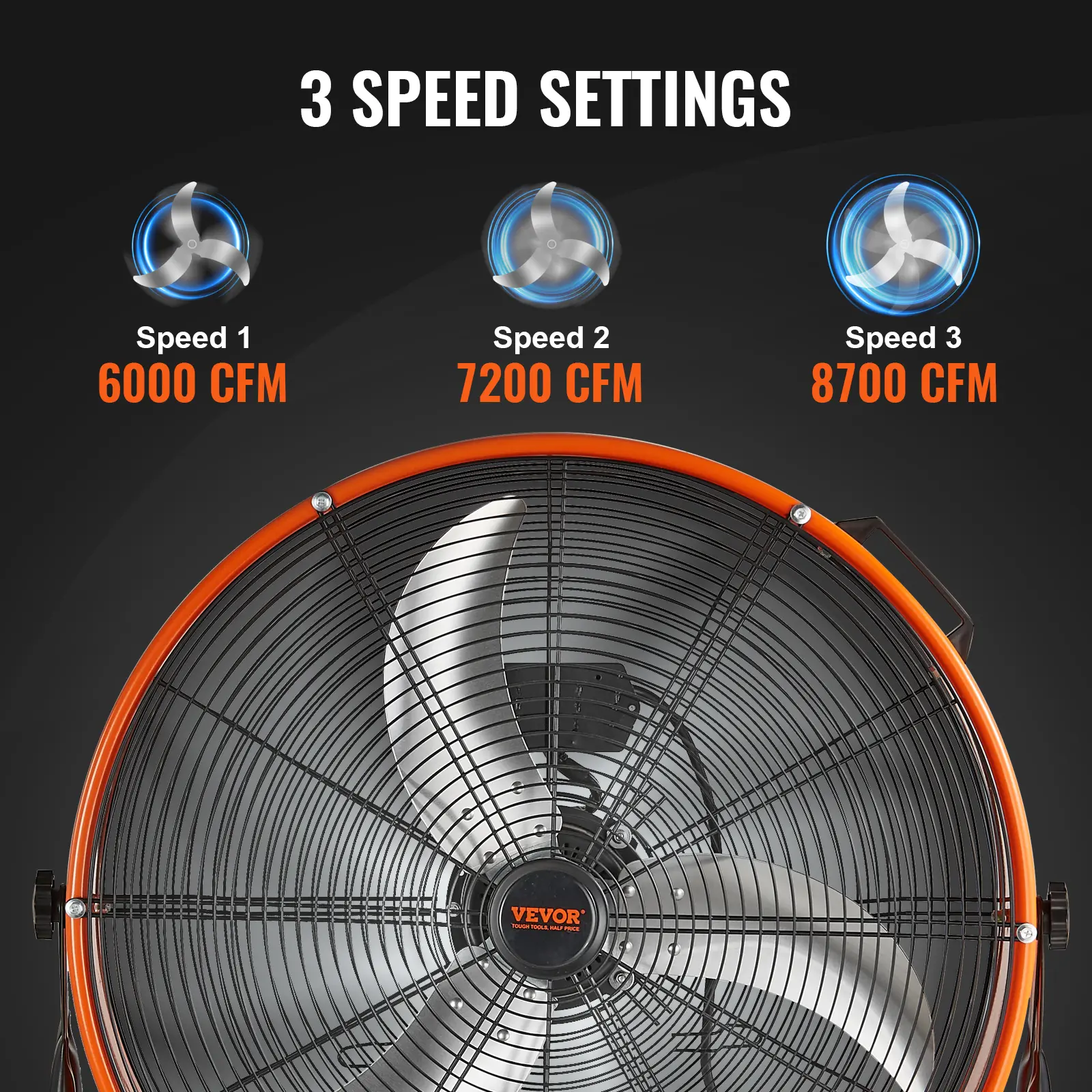 24-Inch Industrial Drum Fan for Commercial Ventilation