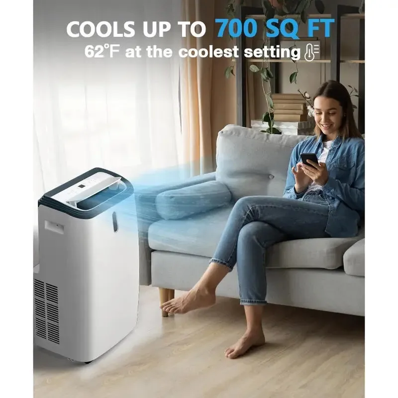 🔥 Summer Flash Sale | 14000 BTU Portable Air Conditioner – Fast Cooling for Rooms Up to 700 sq.ft, No Installation Needed