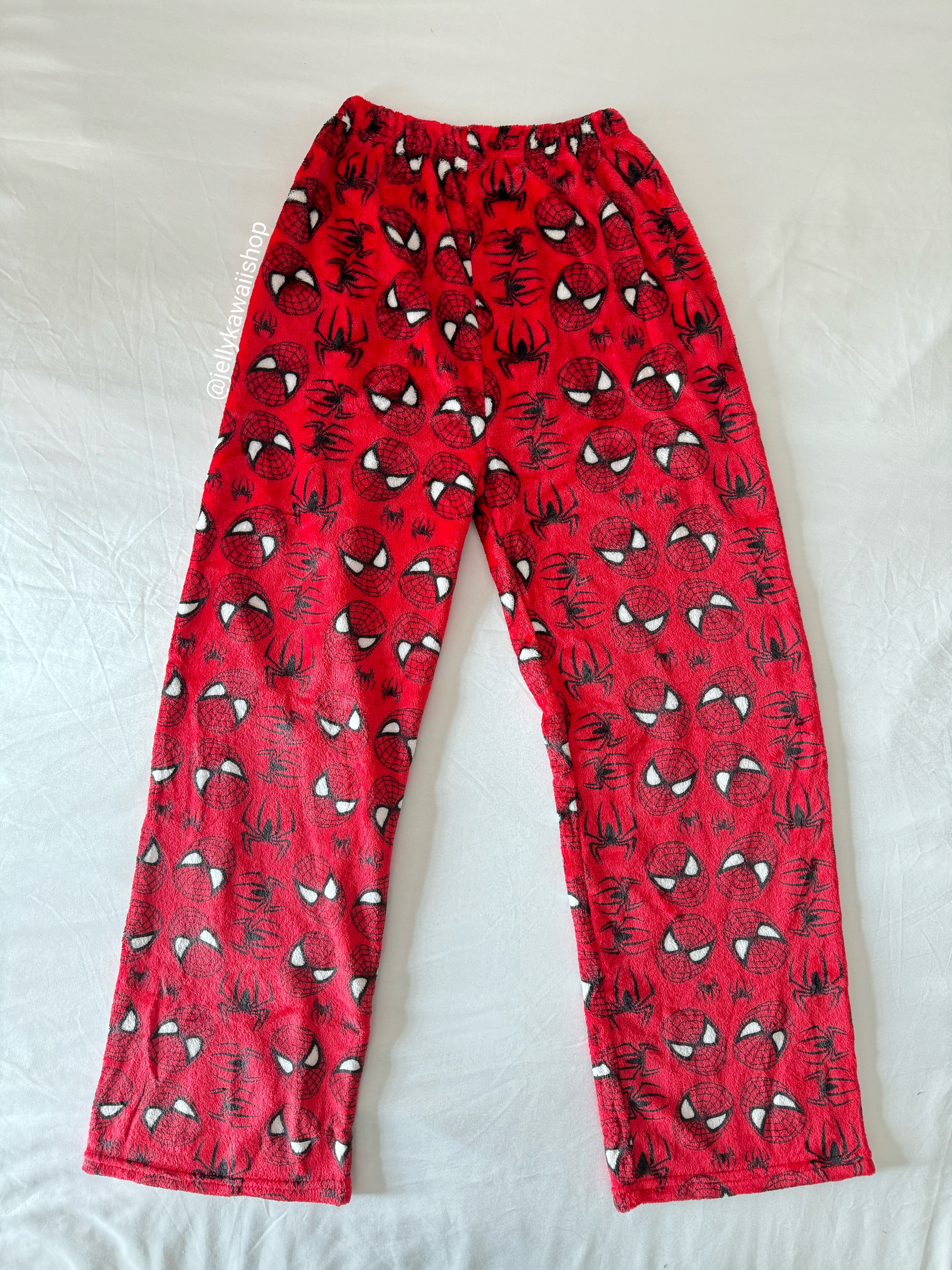 Hellokitty Spiderman Plush Pajama Pants