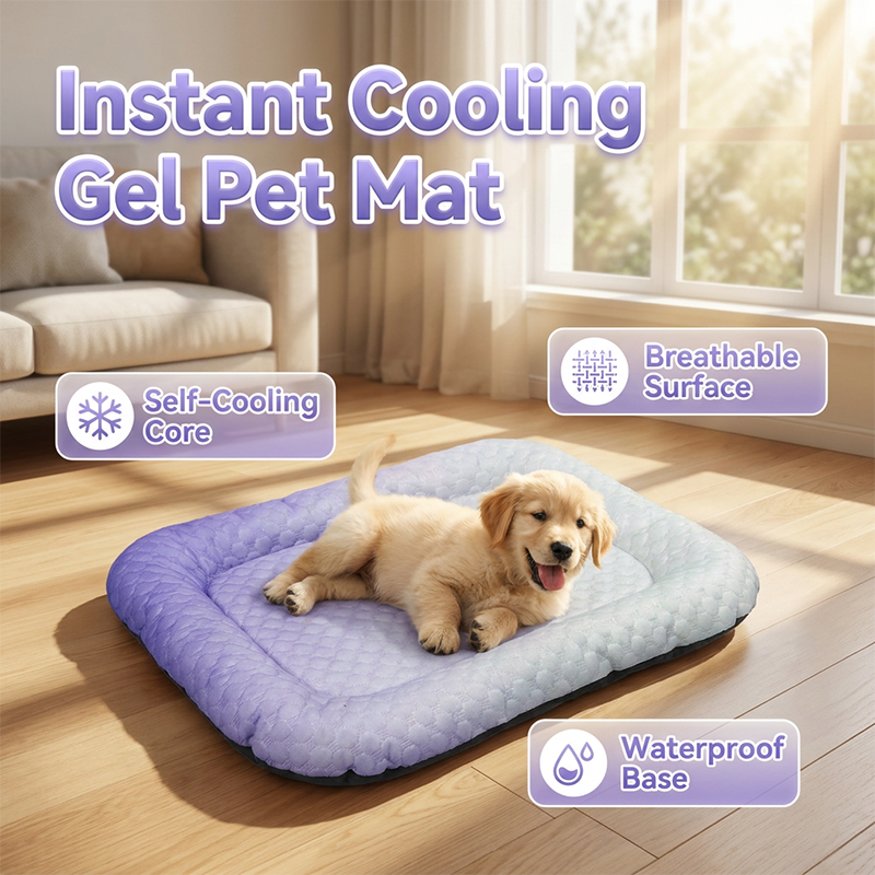 🎁Time-Sensitive Exclusive Deal!❄️Cooling Gel Mat for Pets – No refrigeration needed, instant heat relief. Breathable, non‑toxic. Helps pets sleep cool all summer!