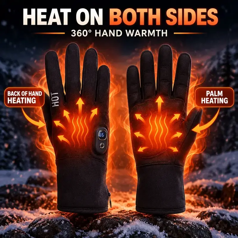 Rechargeable Electric Heated Gloves for Men & Women