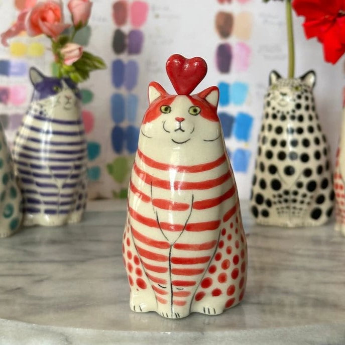 💝Hot Sale 50% OFF💝Polka Dot Cat Vase🐱💐