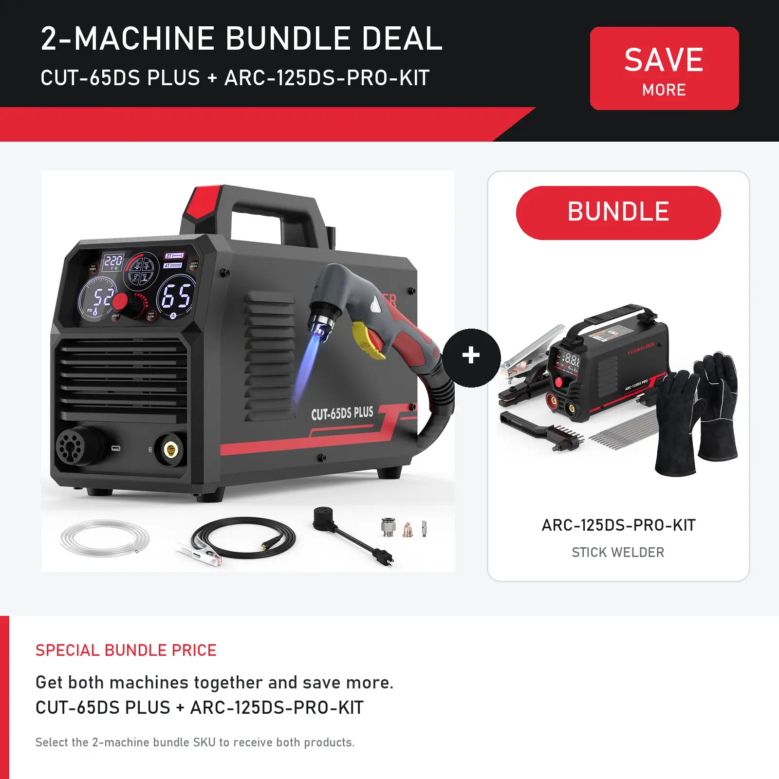 CUT-65DS PLUS Plasma Cutter 65Amp
