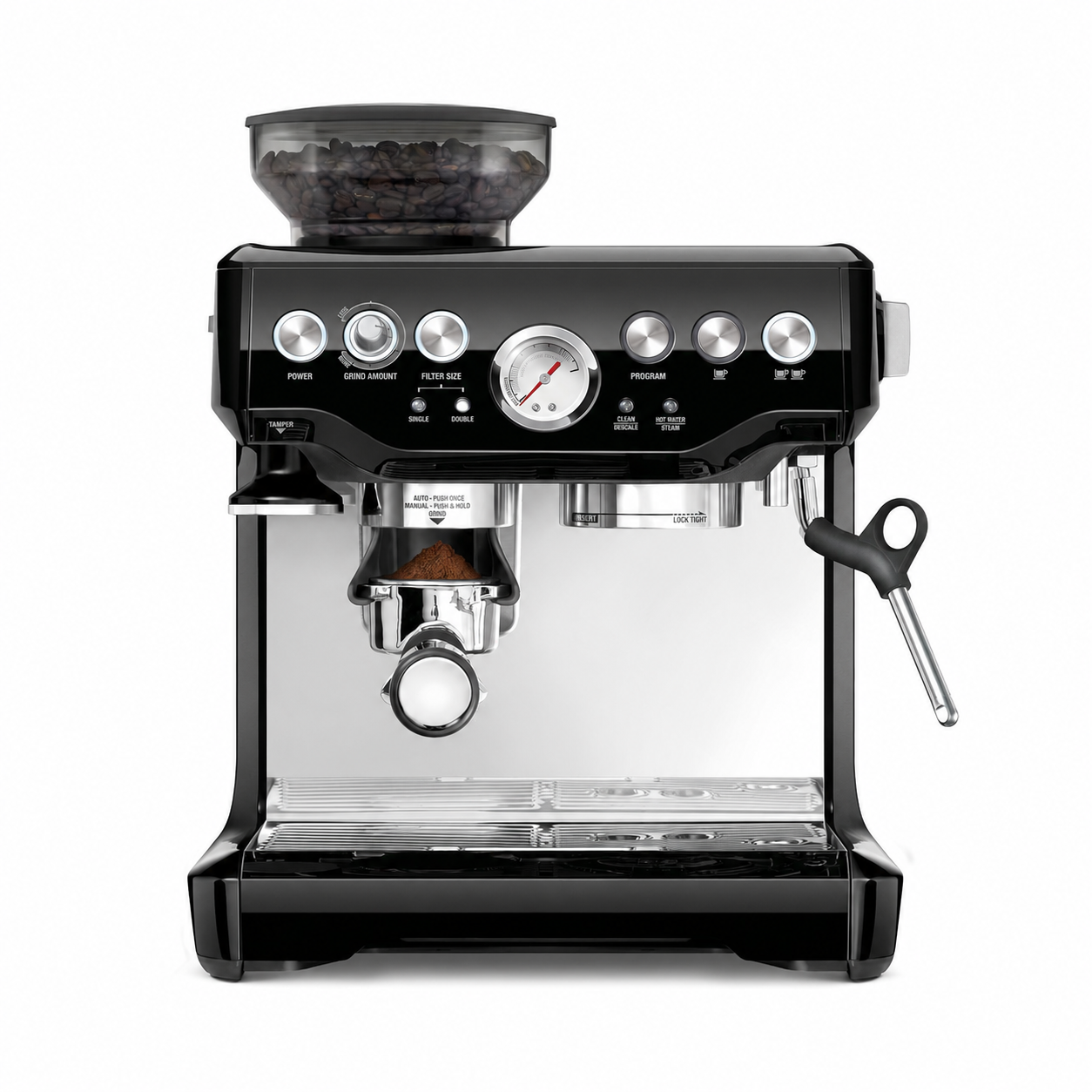 🔥 Semi-Automatic Espresso Machine with Built-In Grinder & Milk Frother