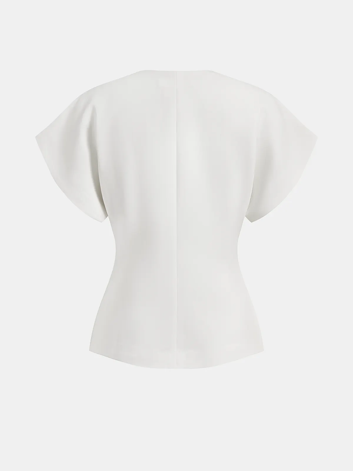 Trendy V-Neck Button Down Blouse