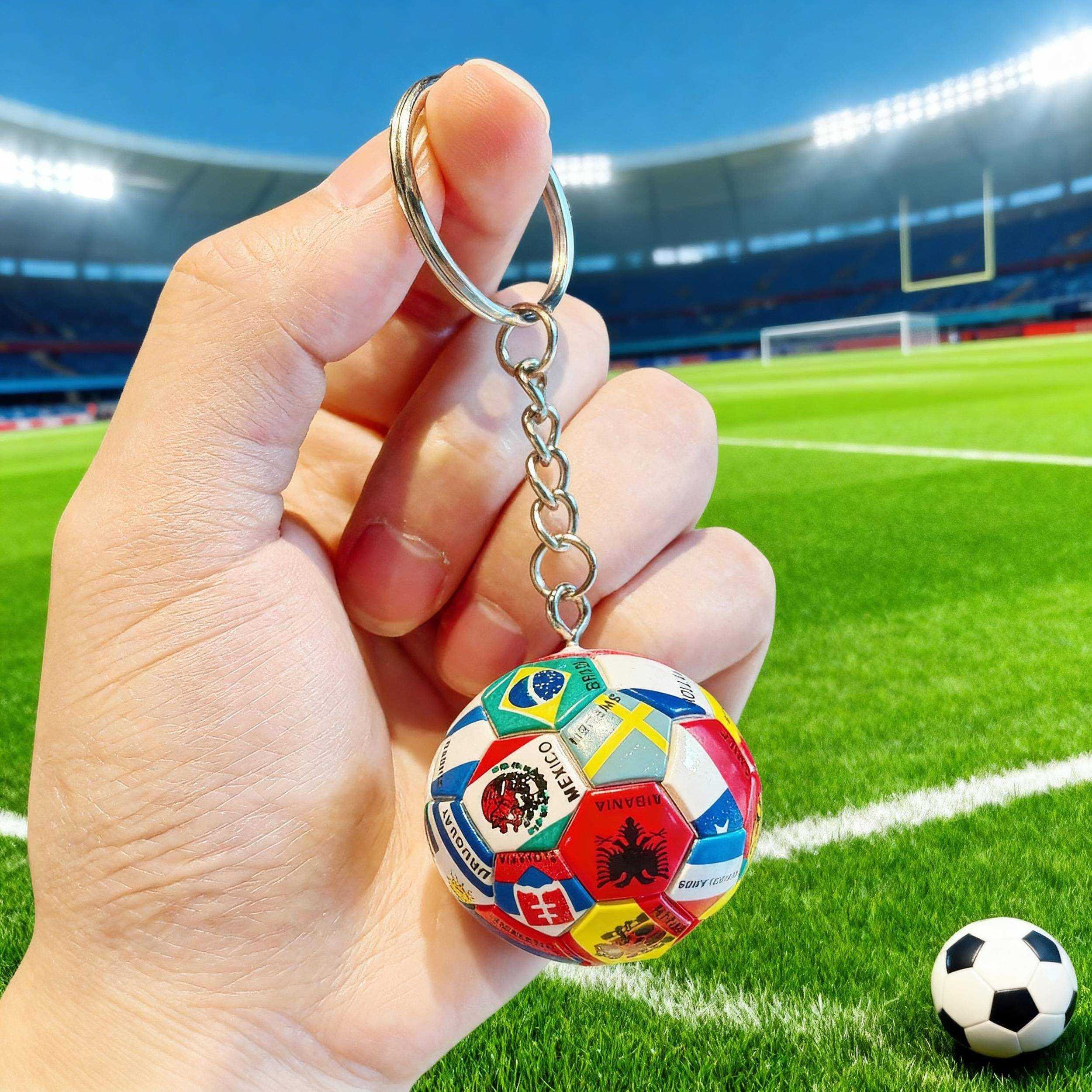 ⚽🏆 Trophy & Ball Keychain