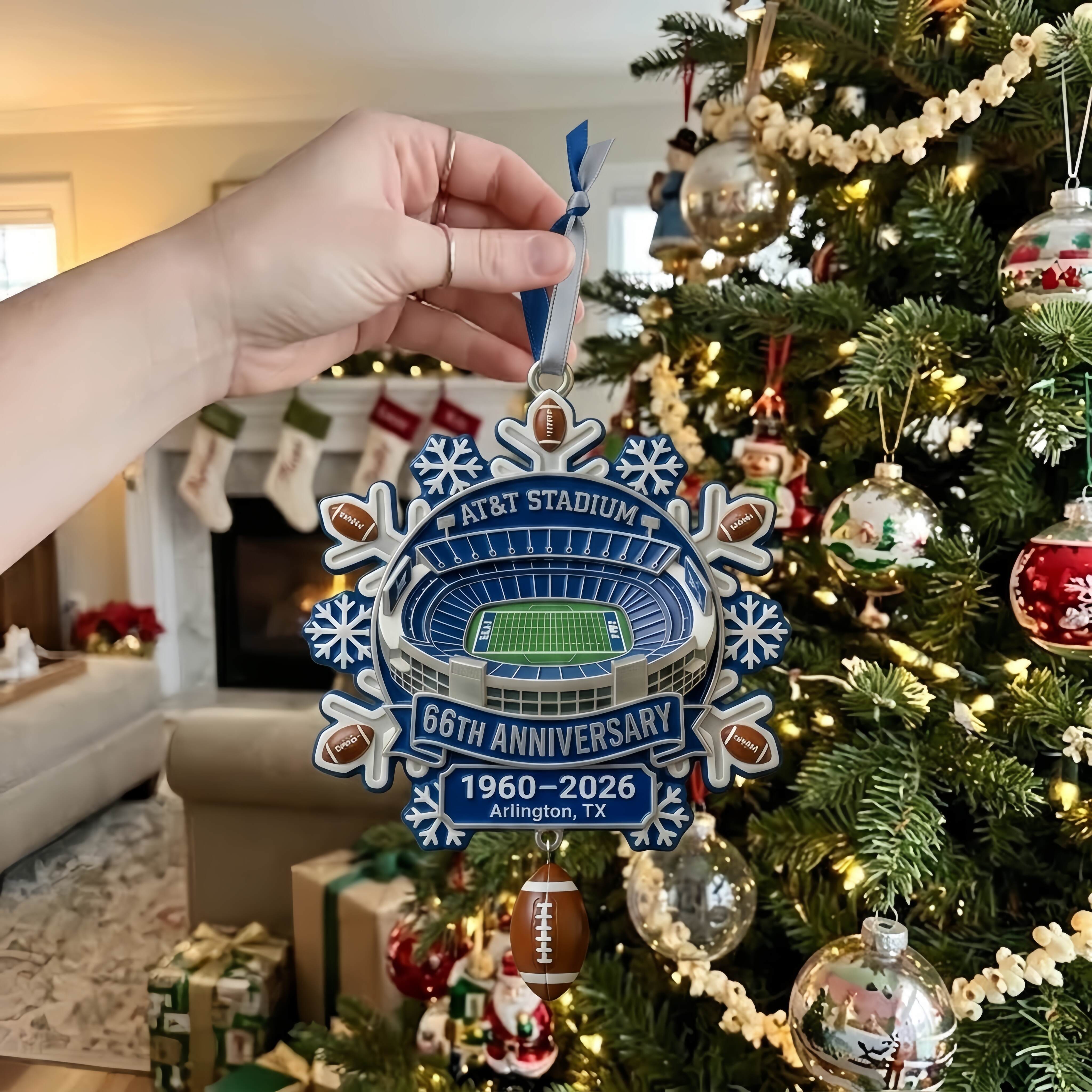 AT&T Stadium Anniversary Snowflake | 66th Edition