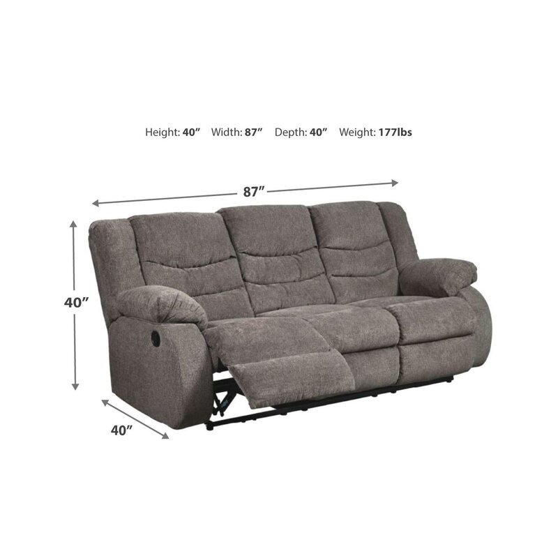 Tulen 87'' Upholstered Reclining Sofa