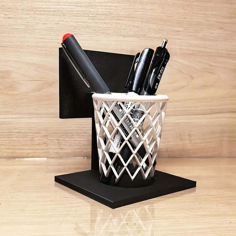 Basketball Net Pencil Holder with Backboard