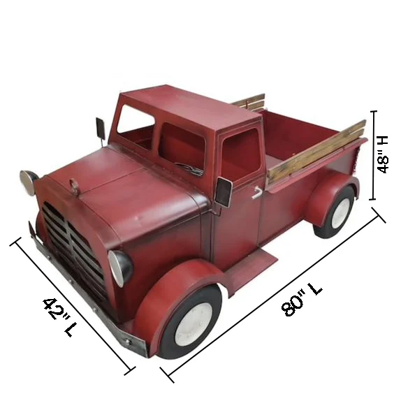 Large Iron Christmas Farmhouse Truck