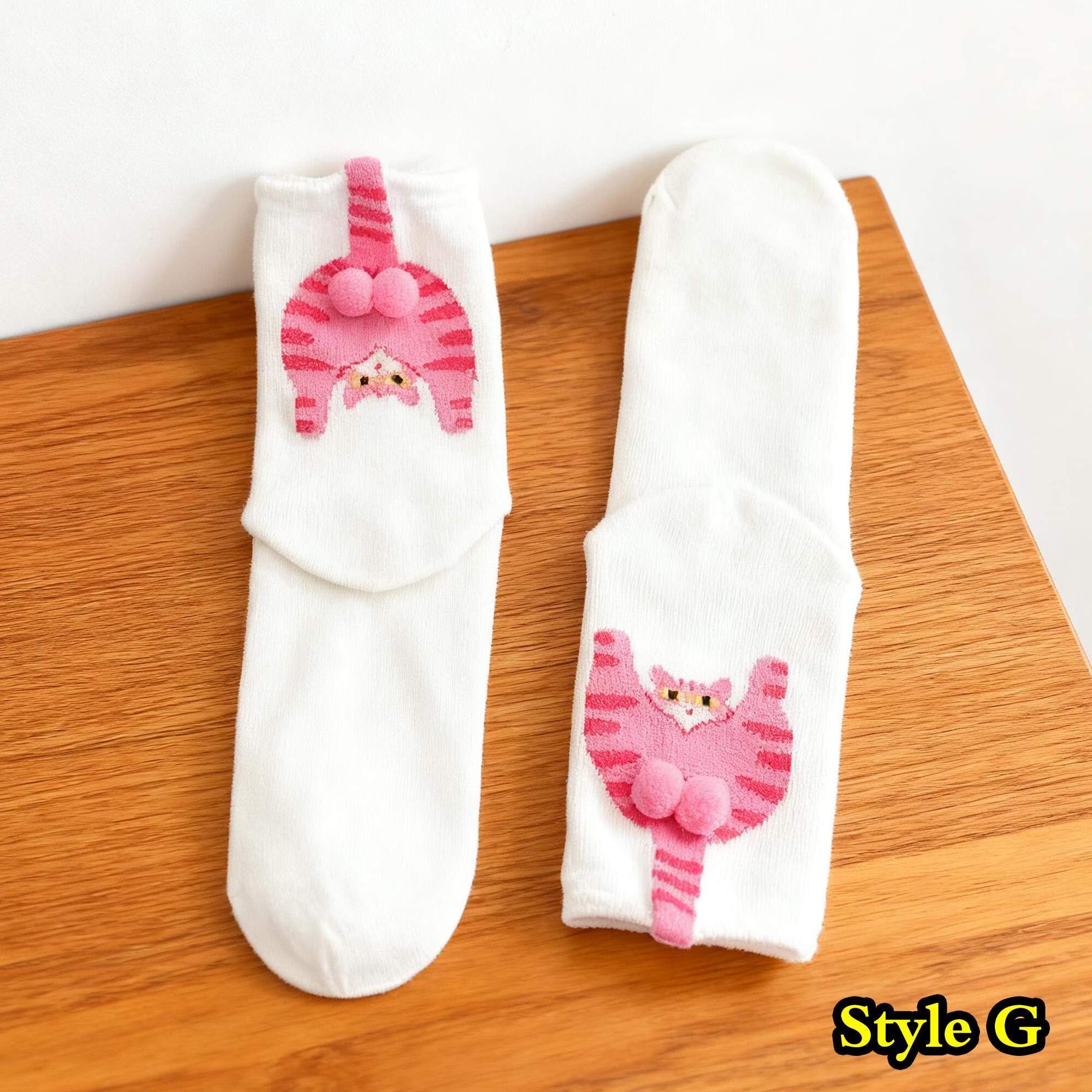 Funny Cat Socks Cute 3D Tail Cat Design Socks