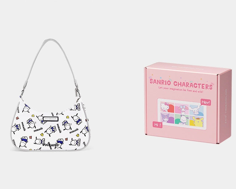 Sanrio Hobo Bag Nylon Shoulder Bags Top Handle Purse（gift box packaging）