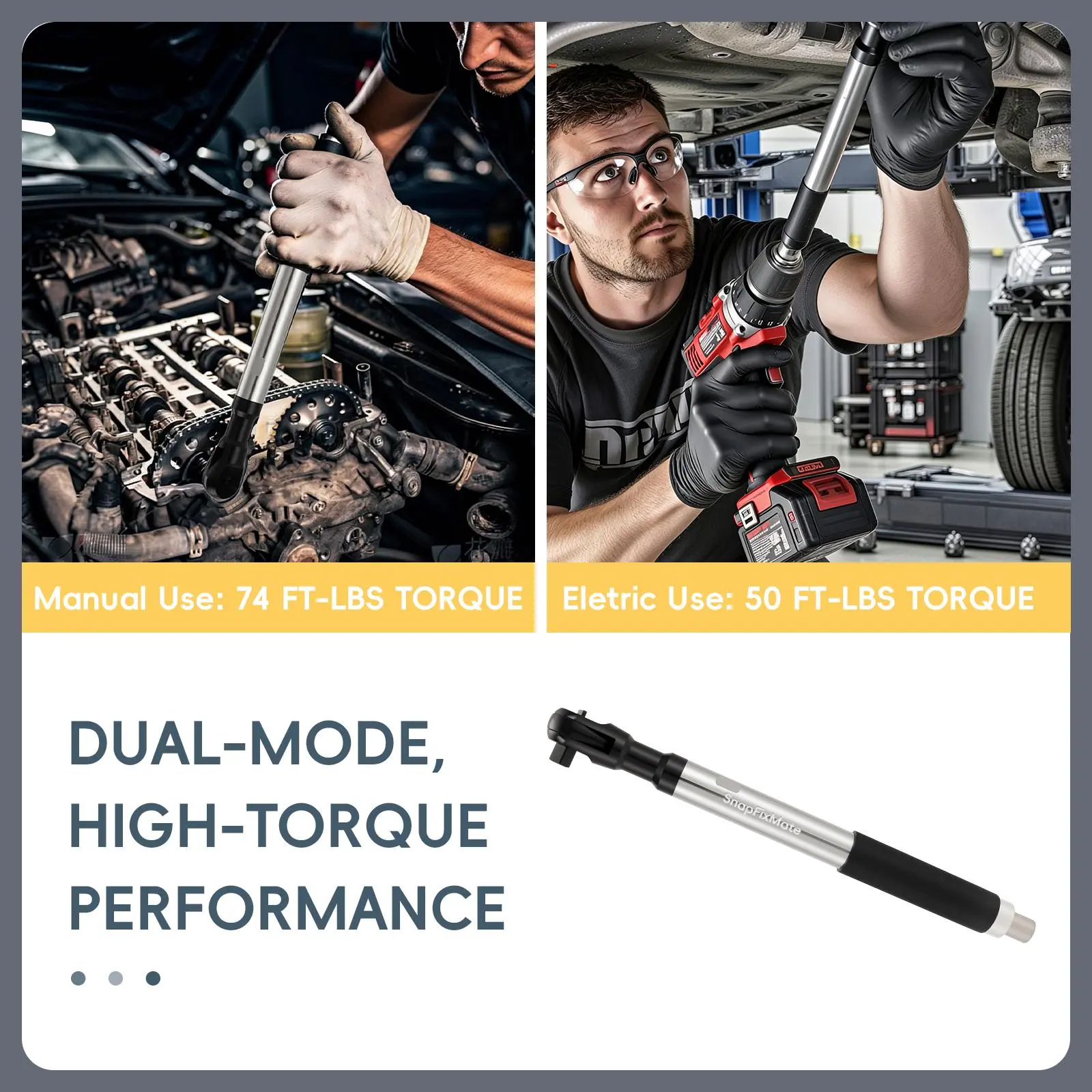 1/2in Wrench Extend Rod, Alloy Steel