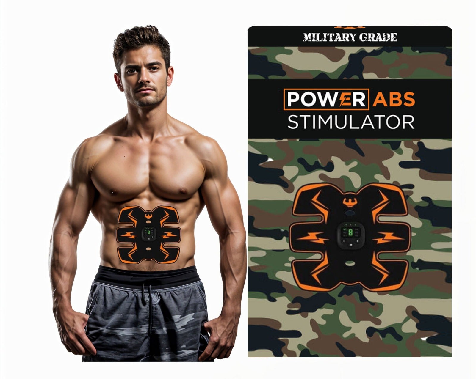 Abdominal muscle plasters