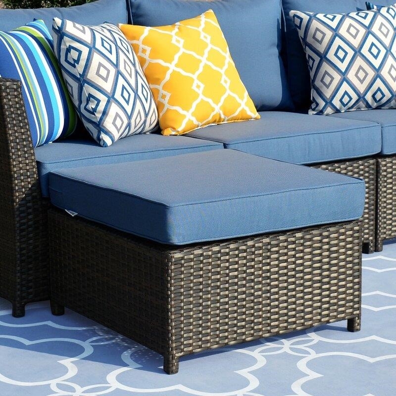 Cassville Wicker/Rattan 10 - Person Seating Group with Cushions
