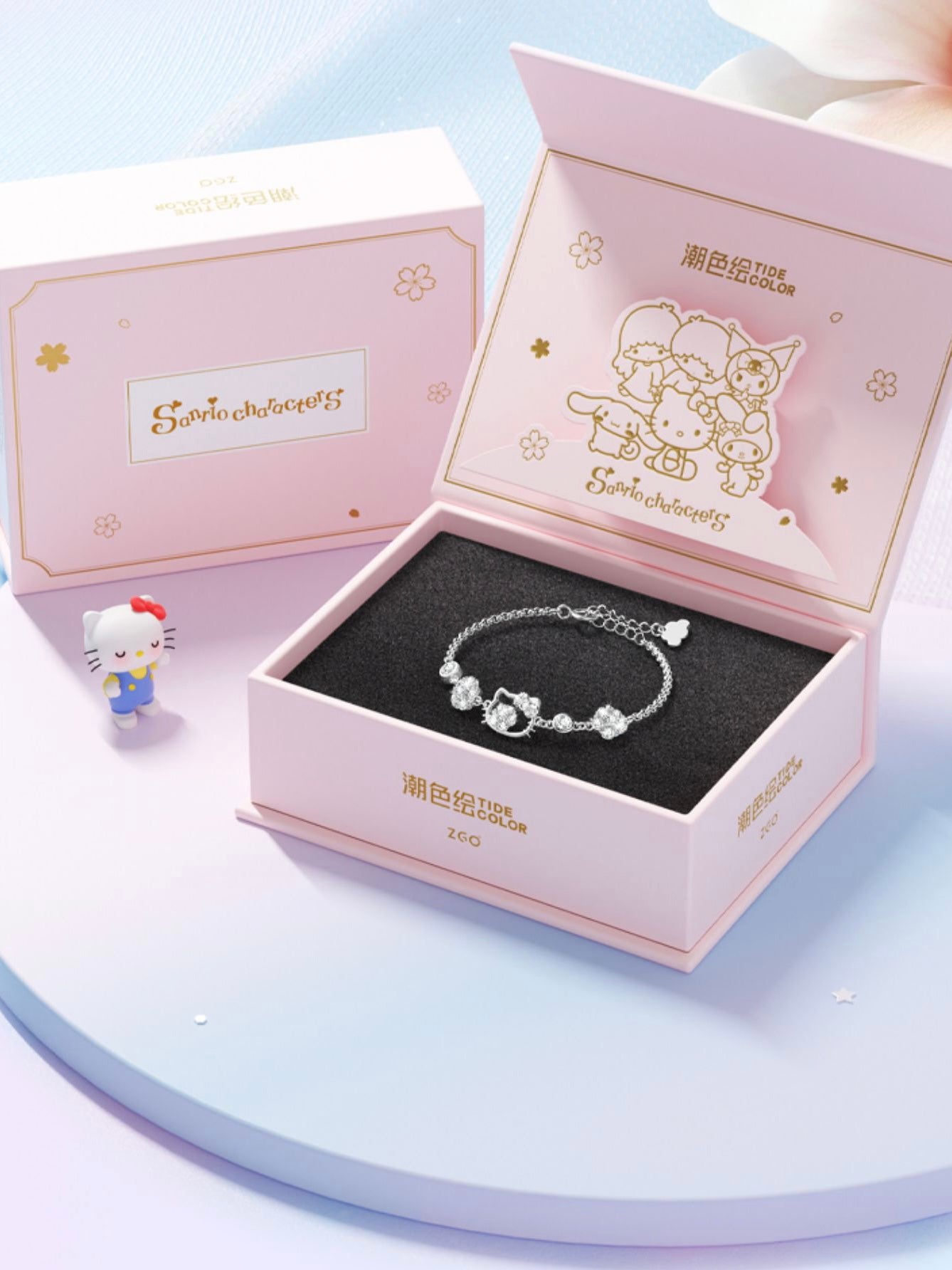 Hellokitty Sterling Silver Cute Bracelet