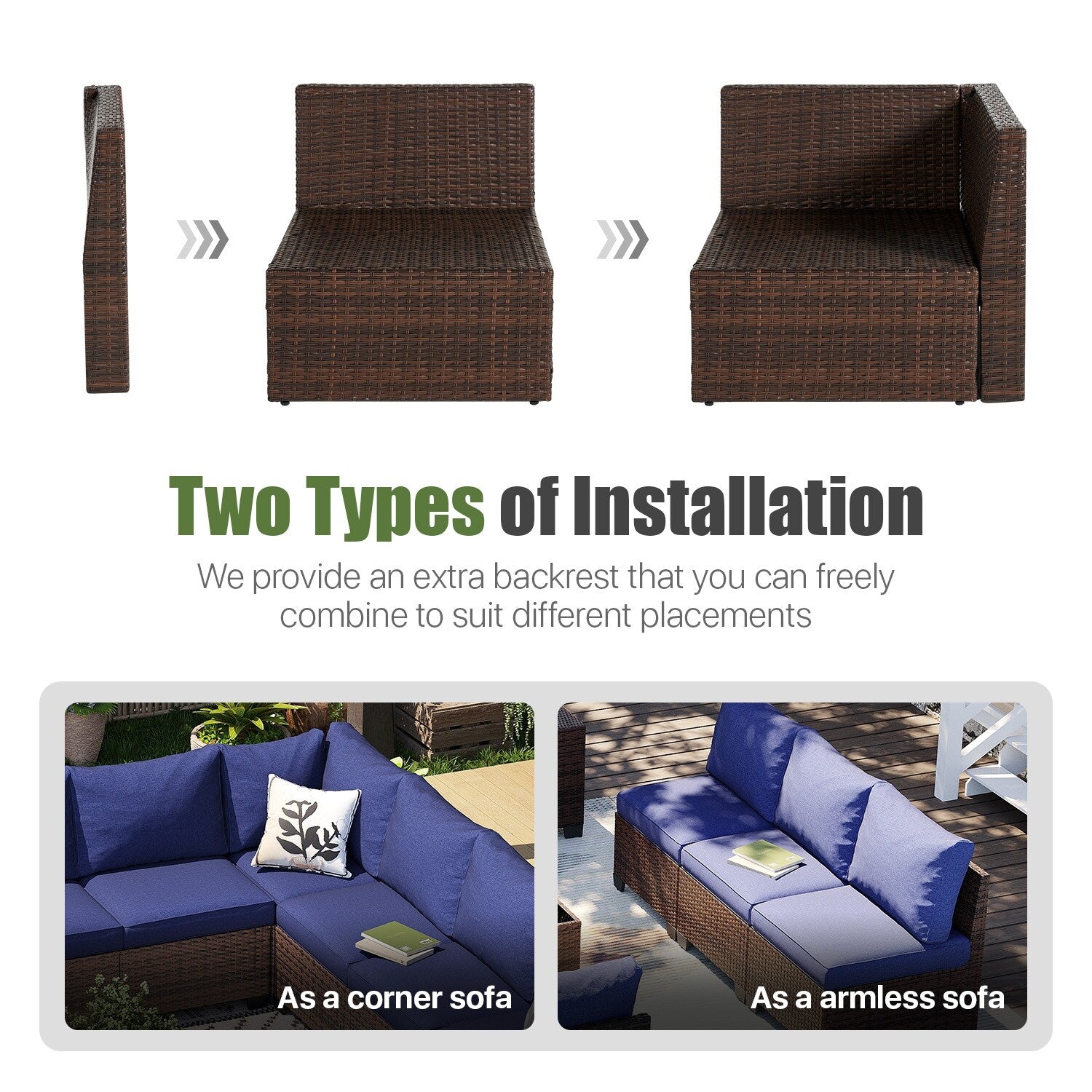 Patio Furniture Set , Outdoor Sectional Sofa Set