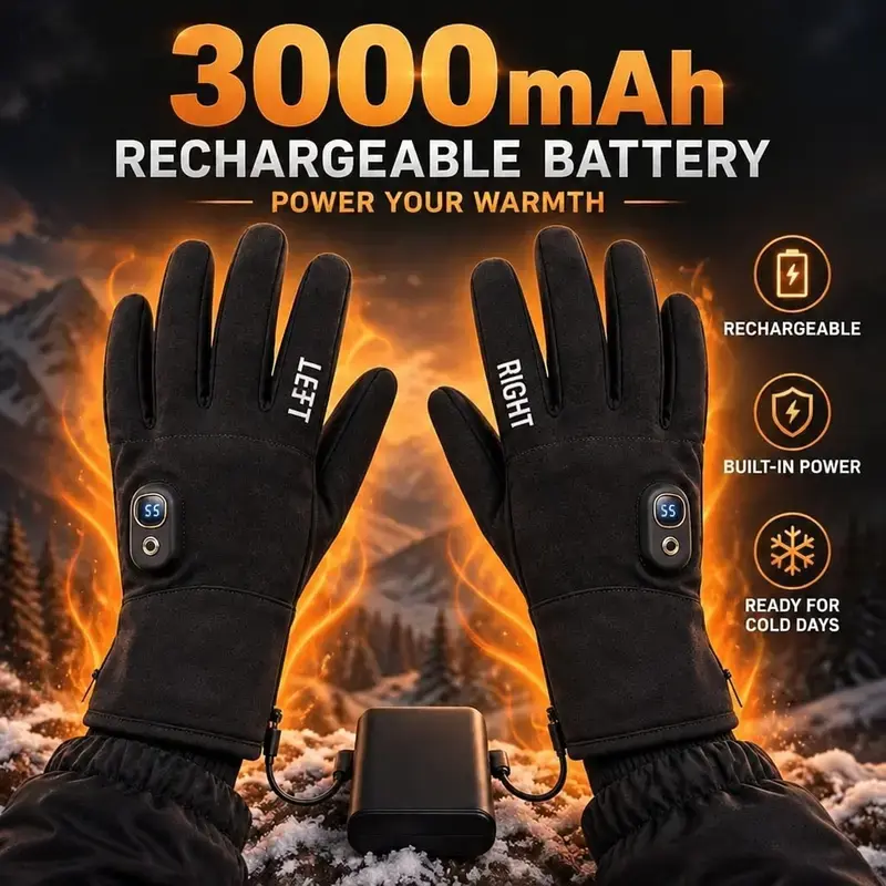 Rechargeable Electric Heated Gloves for Men & Women