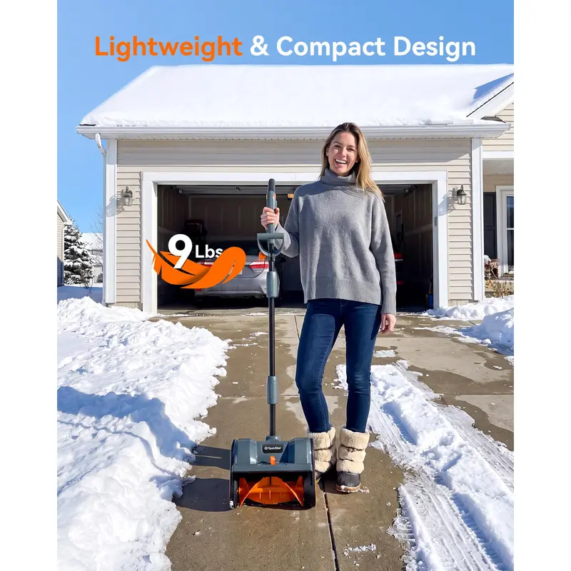 40V/21V Cordless Snow Blower with Dual Battery, 16