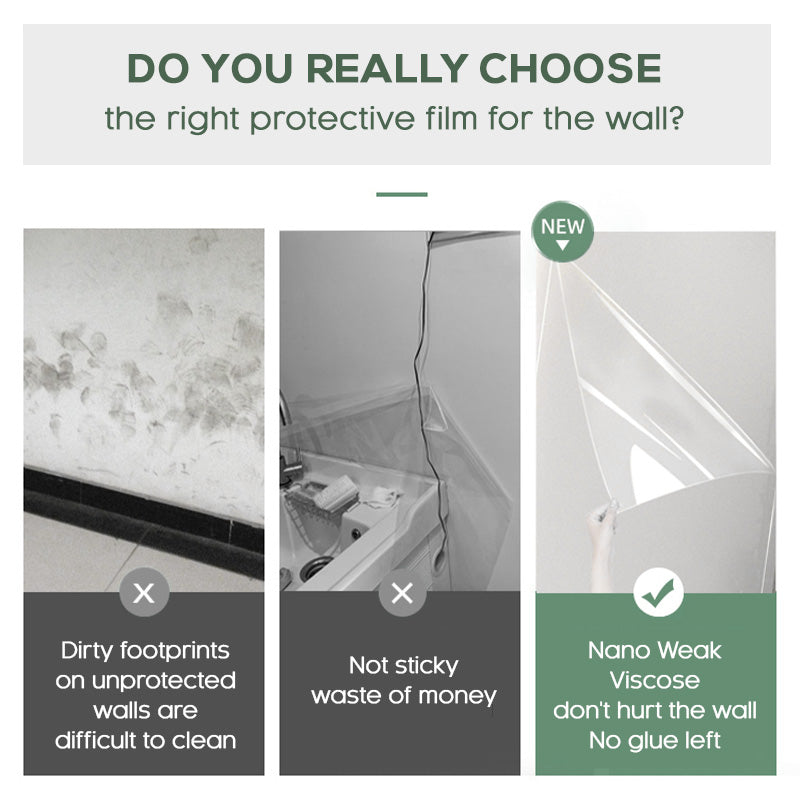 🔥While Supplies Last 40% OFF!🎉 Transparent Electrostatic Wall Protection Film